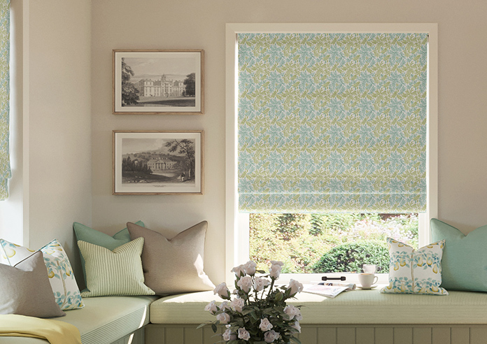 Leaf Vine, Jade - Roman Blind - Image 3
